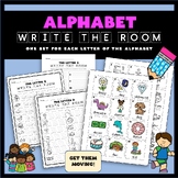 Alphabet Write the Room - 26 letter sets with 3 different 