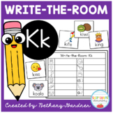 Alphabet Write-the-Room Classroom Activity - Letter Kk