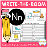 Alphabet Write-the-Room Classroom Activity - Letter Nn