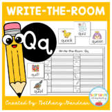 Alphabet Write-the-Room Classroom Activity - Letter Qq