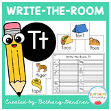 Alphabet Write-the-Room Classroom Activity - Letter Tt