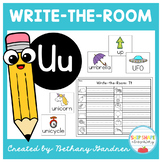Alphabet Write-the-Room Classroom Activity - Letter Uu