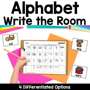 Preview of Alphabet Write the Room | Science of Reading