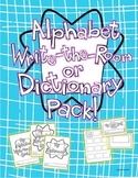 Alphabet Write the Room and Dictionary Pack with mini book