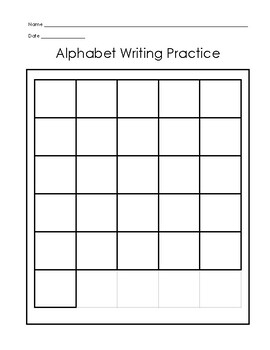 Alphabet Writing Practice (small version) — iB4e