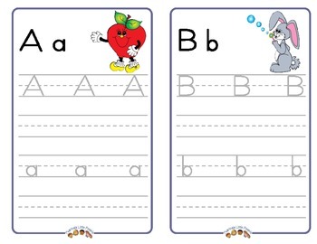 Preview of Alphabet Writing Booklet with Frog Street Press Characters