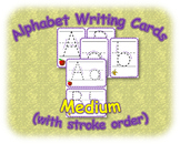 Alphabet Writing Cards Medium (with stroke order)