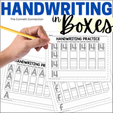 Handwriting Pages for Capital and Lowercase Letters with Boxes