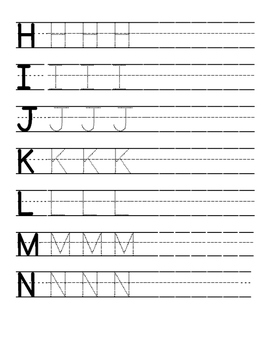 Alphabet Writing Practice by Artistic Kinder | TPT