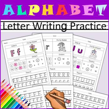 Preview of Alphabet Writing Practice Alphabet Tracing and Handwriting Practice
