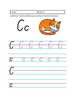 Alphabet Writing Practice Book Alphabet Letter Writing Practice Pages pdf