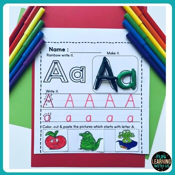 Alphabet Writing Practice Book(NO PREP)|ABC writing Tracing Sheet|Back ...