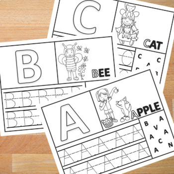 Alphabet Writing Practice - Letter Tracing - Phonics - Upper Case