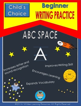 Preview of Alphabet Writing Practice Book - SPACE