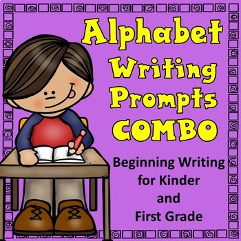 Preview of Kindergarten Writing Prompts Combo