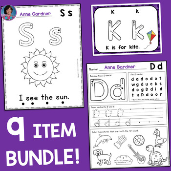 Early Learners Set - Handwriting Without Tears-STYLE FONT Posters, Tracing  Cards and Charts - Differentiated Kindergarten