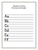 FREE Alphabet Writing Practice Worksheet Kindergarten