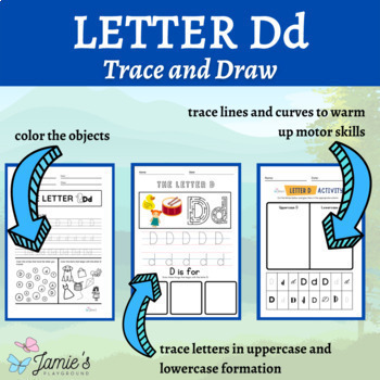 Alphabet Writing and Tracing Activity: Recognition & Formation - Letter D