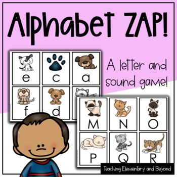 Alphabet ZAP! A Letter & Sound Game & Literacy Center | Pet Theme