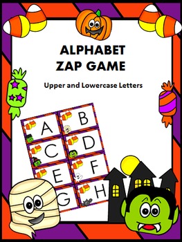 Preview of Alphabet Zap Game for Halloween