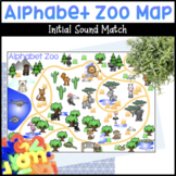 Alphabet Zoo Map - Letter Matching, Blocks Center, and Wri
