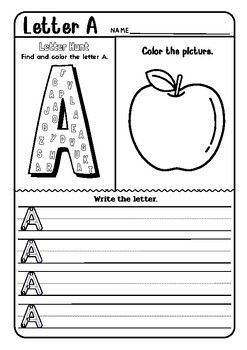 Preview of Alphabet a-z worksheet 1