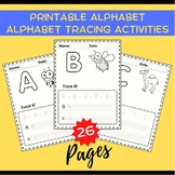 Printable Alphabet Tracing Activities,Uppercase And Lowerc