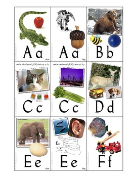 Alphabet and Basic Phonics Flash Cards w/ Box | TPT