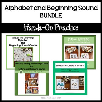 Preview of Alphabet and Beginning Sound BUNDLE (Hands-On Practice)