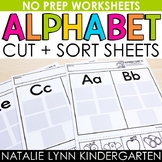 Alphabet and Beginning Sounds Cut and Sort Worksheets Scie
