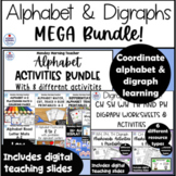 Alphabet and Digraph Activities BUNDLE flashcards printabl