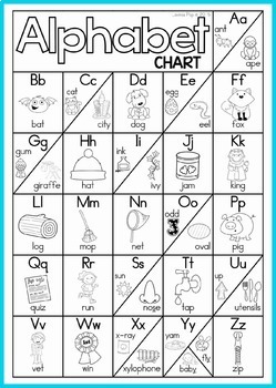 alphabet and letter sounds charts free by lavinia pop tpt