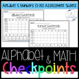Alphabet and Math Checkpoints