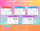Alphabet and Number Playdough Mats- Letter & Number Formation