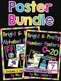 Alphabet and Number Poster Bundle