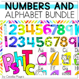 Alphabet and Number Poster Bundle Number and Letter Formation