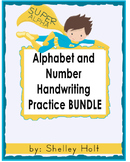 Alphabet and Number Practice BUNDLE - Sky, Fence, Ground