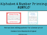 Alphabet and Number Printing Bundle