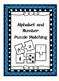 Alphabet and Number Puzzle Matching