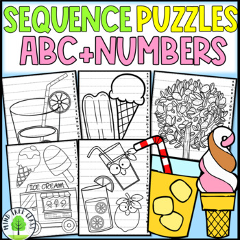 Alphabet and Number Sequence Puzzles | Sequencing Puzzle Strips | TPT