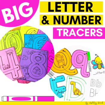 Preview of Alphabet and Number Tracing - Letter Formation and Handwriting Practice Pages