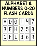 Alphabet and Numbers 1-20 Flash Cards