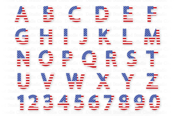 Download Alphabet And Numbers Svg Usa Flag Alphabet Numbers Svg 4th Of July Letters