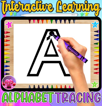 Preview of Alphabet Tracing & Number Tracing | Audio BOOM Deck | Easel Activity