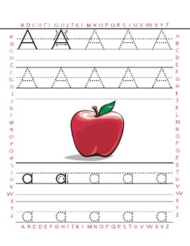 Alphabet and Numbers Tracing Worksheets in English by jer520 LLC