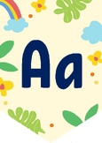 Alphabet banners colored themed