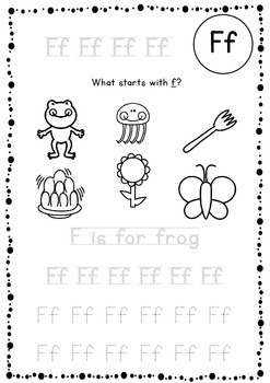 alphabet beginning initial sounds worksheet print font