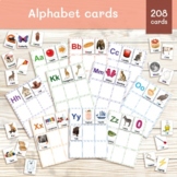 Alphabet cards with sound mats. Beginning ABC sounds. Read