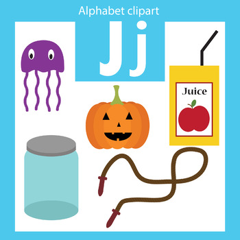 Alphabet clip art letter J Beginning sounds by ThinkingCaterpillars