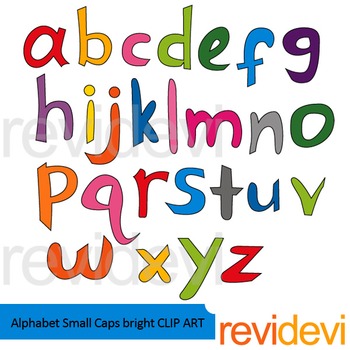 Preview of Alphabet clip art - small caps